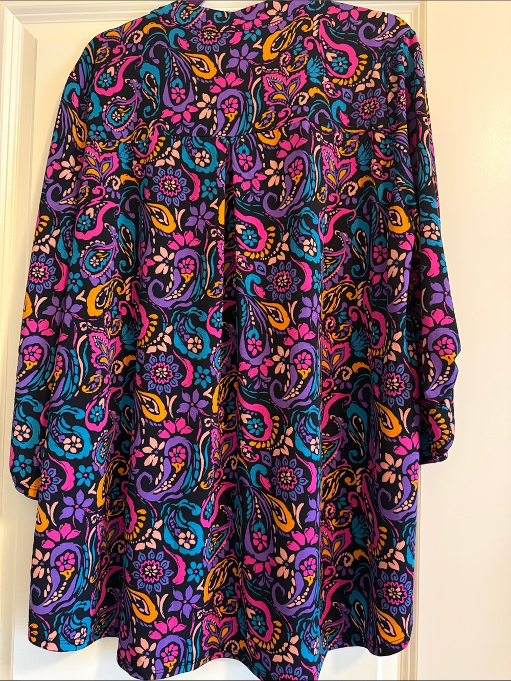 Dear Scarlett Lizzy- Paisley Print Blouse in Purple Multi - Picture 6 of 6